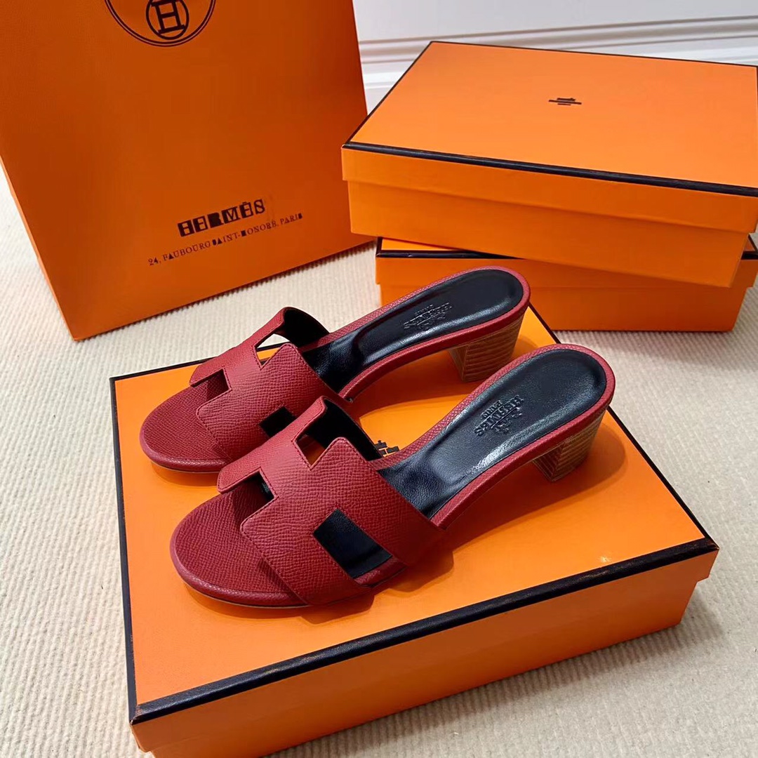 에르메스 올수공 오아시스 슬리퍼 샌들 앱송 26